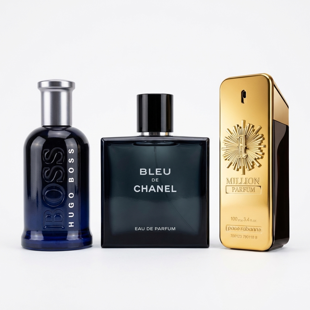 Sada 3 Parfémů | Bleu de Chanel · 1 Million · Boss Night