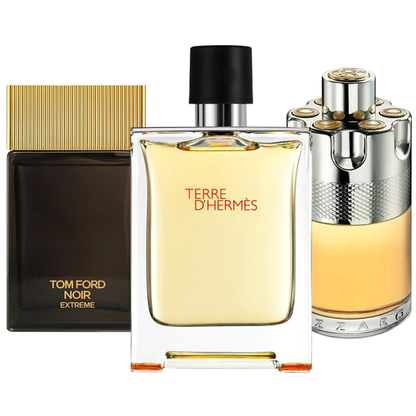 Sada 3 Parfémů | Terre d'Hermès · Azzaro Wanted · Noir Extreme