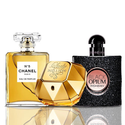 Sada 3 Parfémů | Chanel N°5 · Lady Million · Black Opium